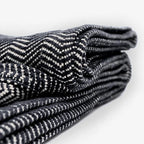 Herringbone Cotton Throw Blanket in Five Colors, Machine Washable