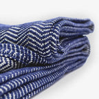 Herringbone Cotton Throw Blanket in Five Colors, Machine Washable