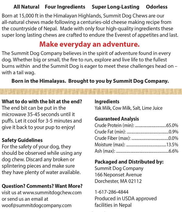 Himalayan Dog Chews Made