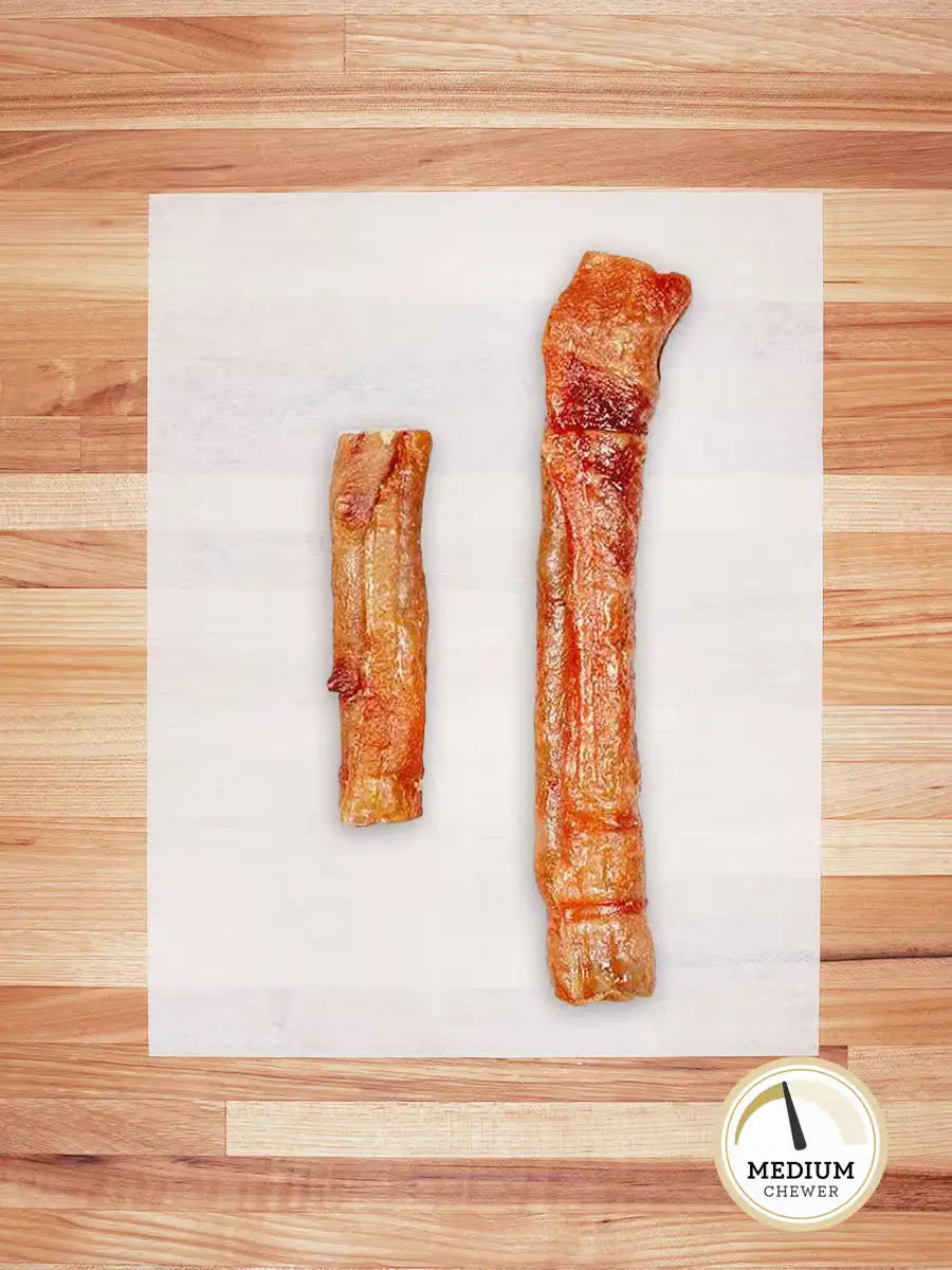 Hog Hide Chews from 100% Pasture-Raised Pork, Dehydrated and Sold
