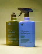 Home Cleaning Set with Active Surface Spray, Dish Soap, and Reusable Spray Trigger for Everyday Kitchen Care