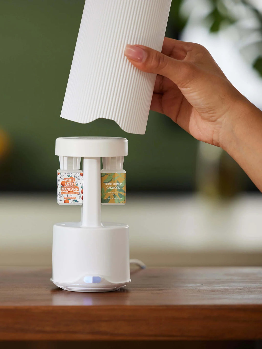 Home Fragrance Diffuser for Large Open Spaces with Smart Features and Manual Scent Controls in White or Black
