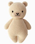 Honey Bear Stuffed Animal Hand-Knit from 100% Cotton Yarn, Approximately 10 Inches Tall for Soft Cuddles