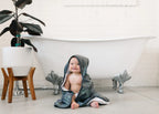 Hooded Baby Towel in Green Camouflage