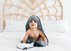 Hooded Baby Towel in Green Camouflage