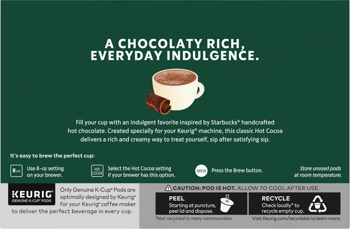 Hot Chocolate K-Cup Pods, 7.3 oz 6 Pack