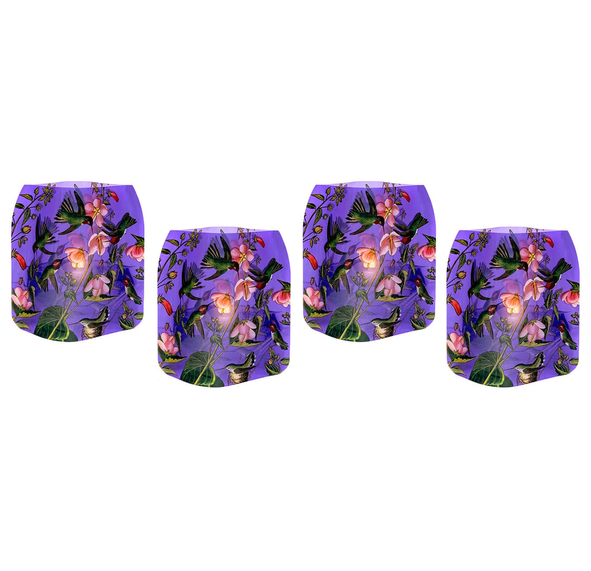Hummingbird Luminary Lanterns, 4-Pack