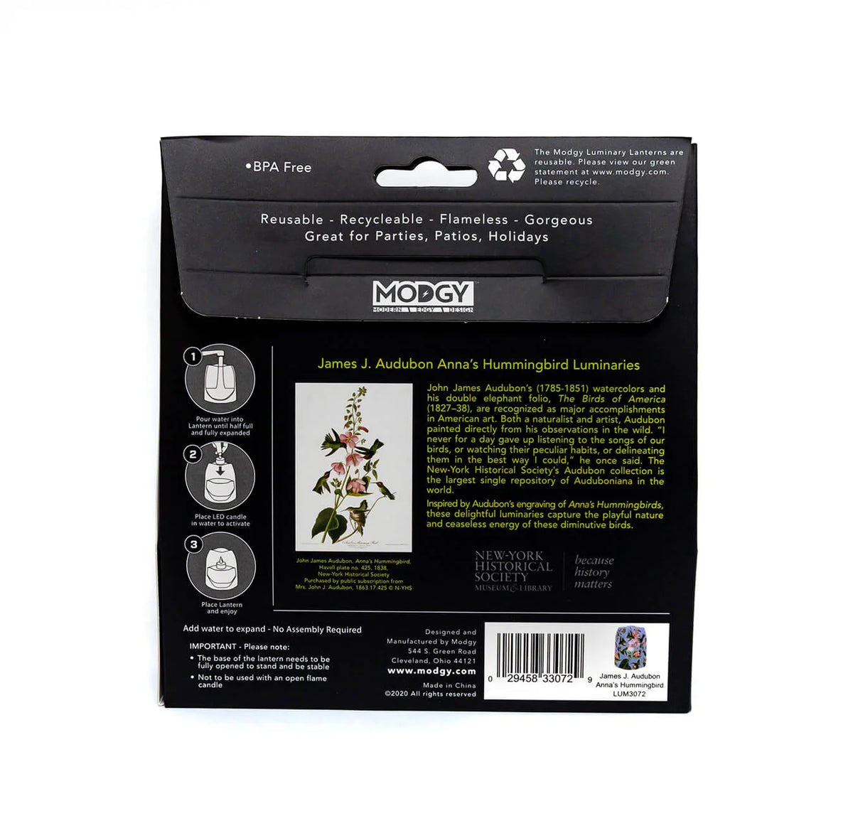 Hummingbird Luminary Lanterns, 4-Pack