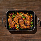Hybrid Roasting Pan with Rack, 9 x 13 Inch Size for Chicken, Fish, Pasta Bakes and Casseroles