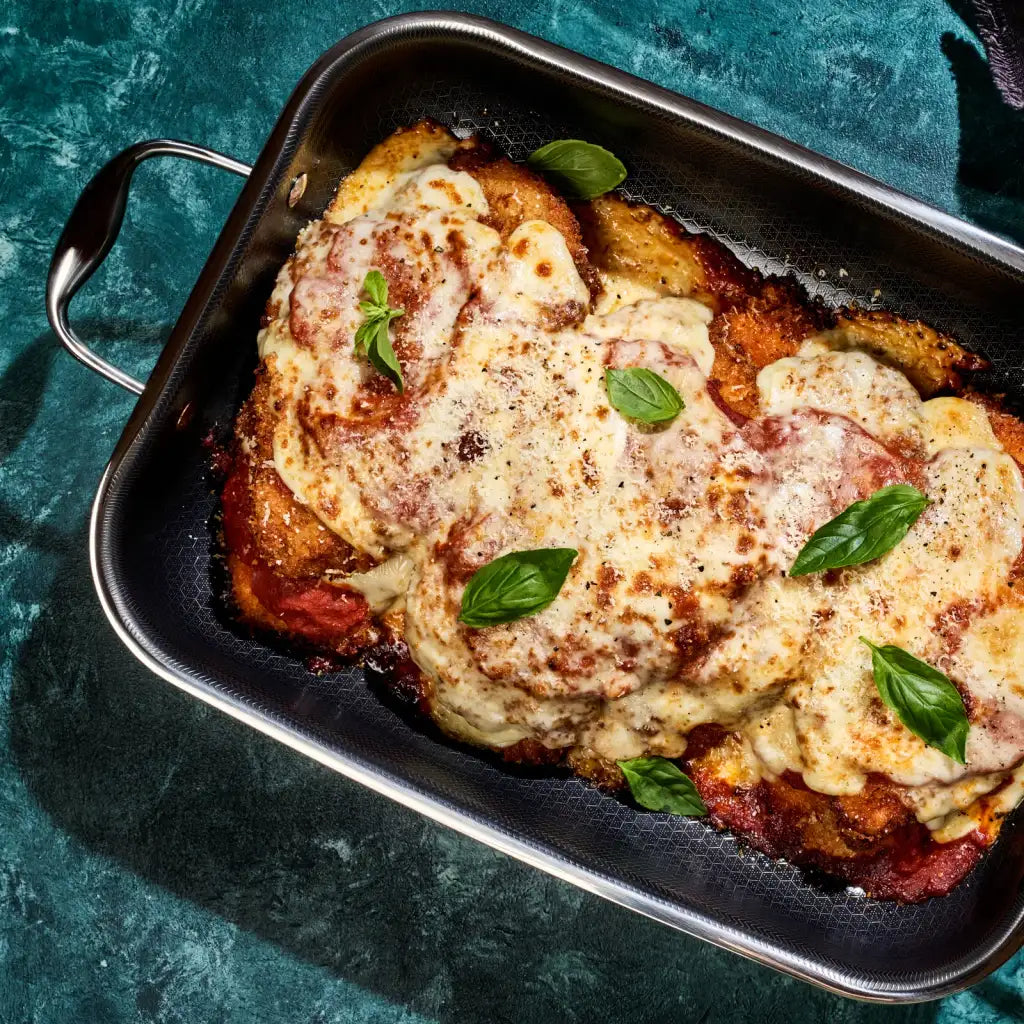 Hybrid Roasting Pan with Rack, 9 x 13 Inch Size for Chicken, Fish, Pasta Bakes and Casseroles