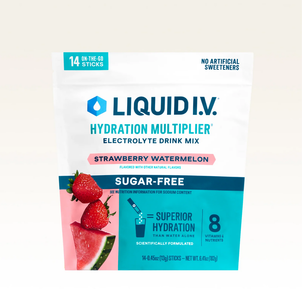 Hydration Drink Mix in Strawberry Watermelon, Sugar-Free Electrolyte Refreshment in a 14-Pack