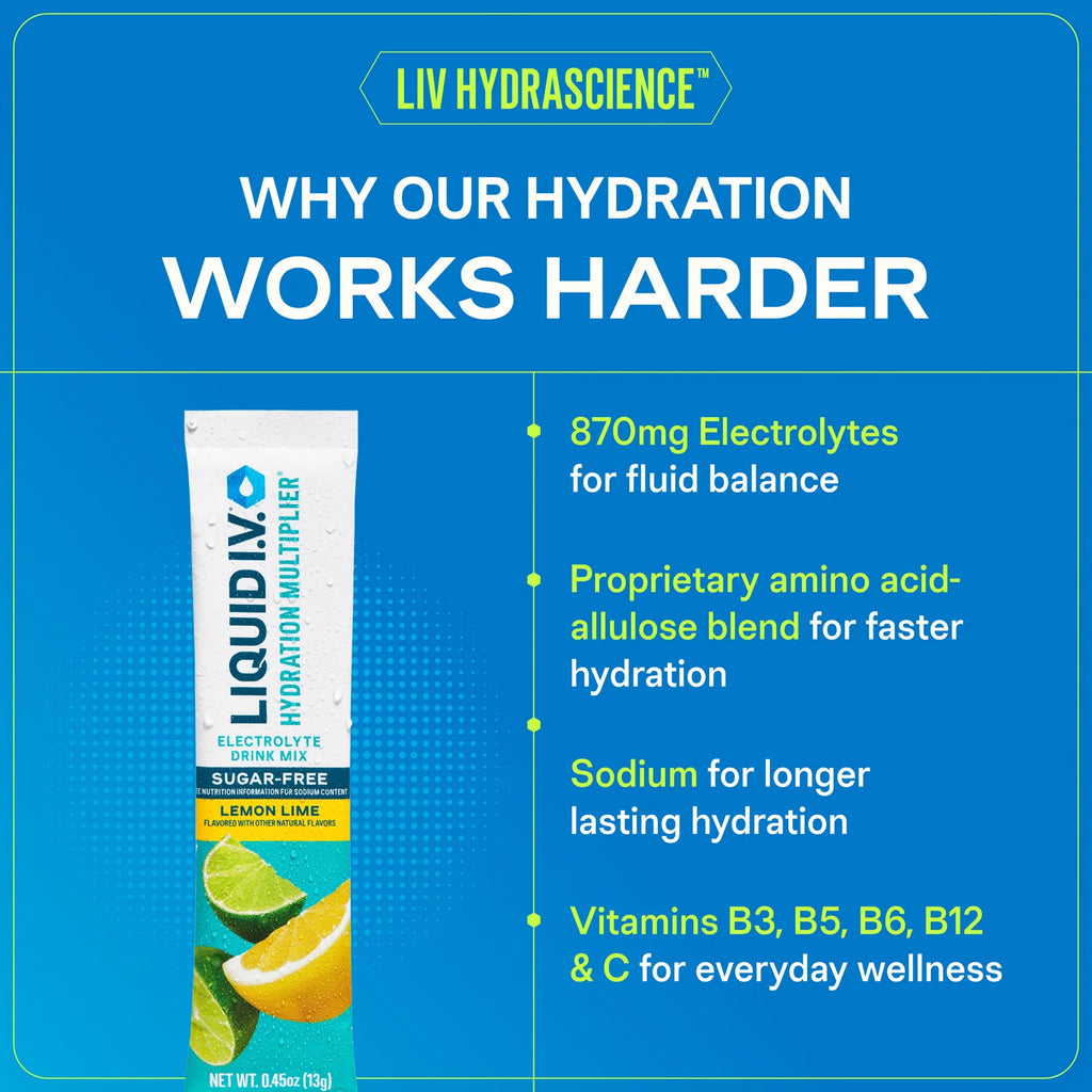 Hydration Drink Mix in Strawberry Watermelon, Sugar-Free Electrolyte Refreshment in a 14-Pack