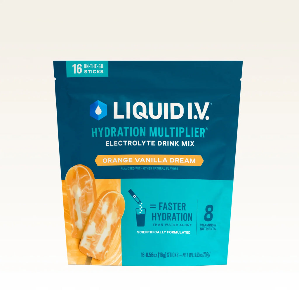 Hydration Powder in Orange Vanilla Dream Flavor, 16-Pack for Refreshing Hydration on the Go — Orange Vanilla Dream / 16PK