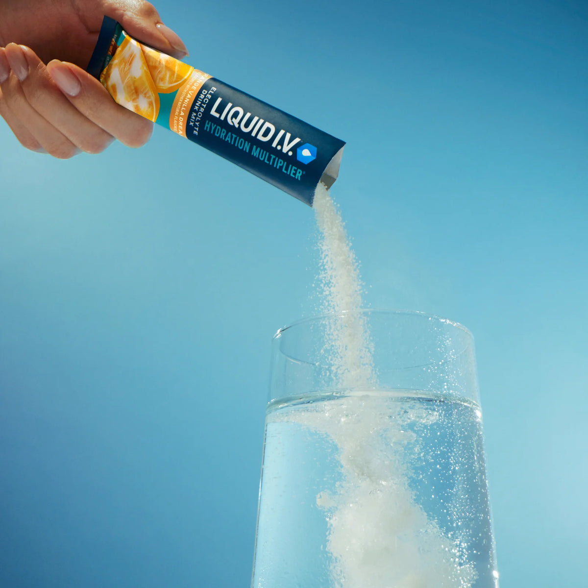 Hydration Powder in Orange Vanilla Dream Flavor, 16-Pack for Refreshing Hydration on the Go
