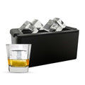 Ice Cube Maker System with Directional Freezing, Eight Jumbo 2-Inch Cubes, Lid and Compact Countertop Size