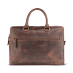 Indigo Leather Briefcase in Full Grain Water Buffalo Leather