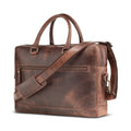 Indigo Leather Briefcase in Full Grain Water Buffalo Leather