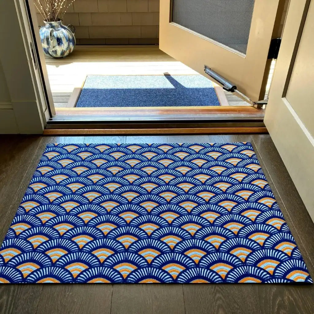 Indoor Doormat, Fans (Blue)-Doormat