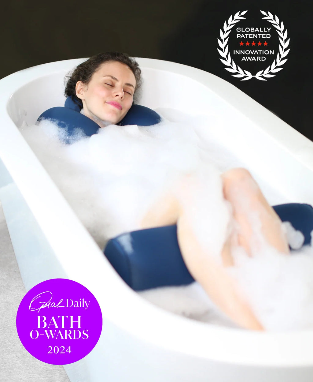 Inflatable Bath Pillow Duo
