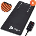 Infrared Sauna Blanket with Adjustable Heat and Timer Settings in Black, Grey, Blue, Pink — Black / Regular / Black / Large