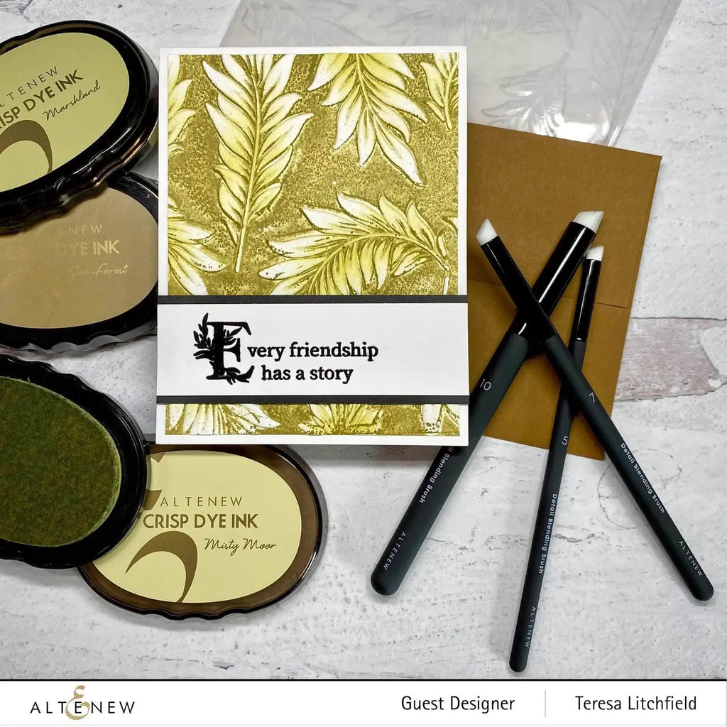 Ink Blending Brush Bundle with 12 Detailed Brushes in Four Sets for Stencils, Die Cuts, Card Making and Mixed Media