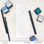 Ink Blending Brush Bundle with 12 Detailed Brushes in Four Sets for Stencils, Die Cuts, Card Making and Mixed Media