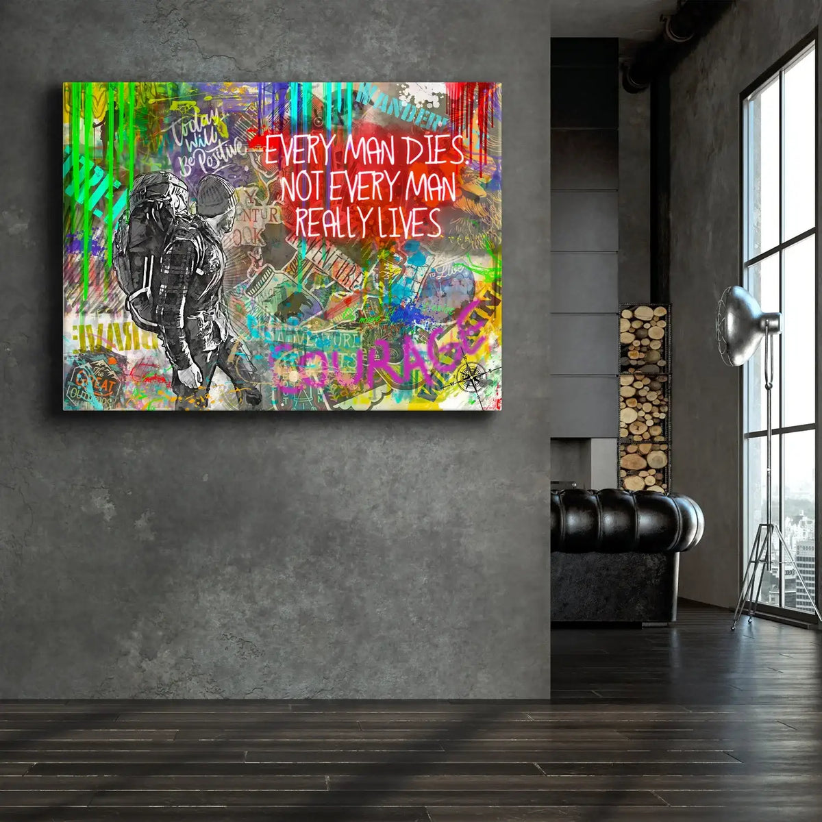 Inspirational Wall Art Adventure Landscape Canvas in Multiple Sizes with Gallery or Framed Depth