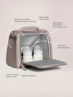 Insulated Bottle Bag in Cloud with Travel-Friendly Design for Keeping Bottles Ready on the Go