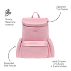 Insulated Cooler Backpack with Recycled Interior, Roomy Pockets and Black Pack Design for Chilled Drinks