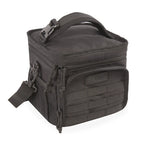 Insulated Lunch Box with Front Zipper Pocket, Side Mesh Pockets and Removable Shoulder Strap