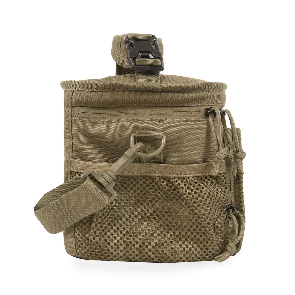 Insulated Lunch Box with Front Zipper Pocket, Side Mesh Pockets and Removable Shoulder Strap