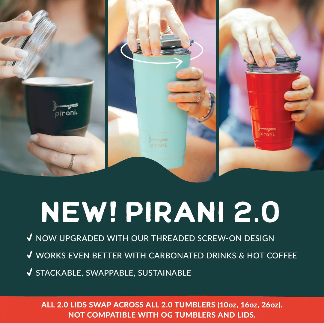 Insulated Stackable Tumbler with Screw-On Lid, 26 oz Ombre Design for Hot and Cold Everyday Drinks