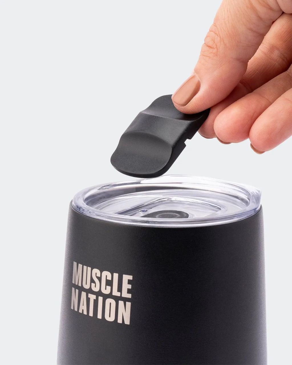 Insulated Stainless Steel Cup, 350 ml Thermal Drinkware with Removable Magnetic Slide Lid for Hot or Cold Drinks