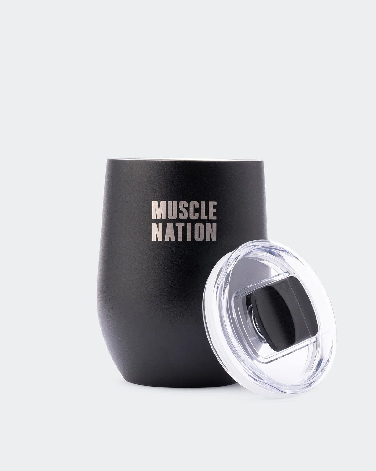 Insulated Stainless Steel Cup, 350 ml Thermal Drinkware with Removable Magnetic Slide Lid for Hot or Cold Drinks