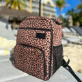 Insulated Waterproof Leopard Print Backpack Cooler