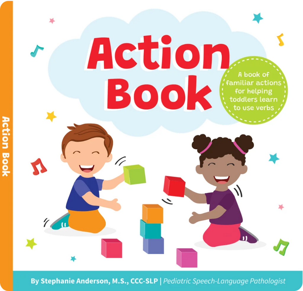 Interactive Toddler Action Book for Learning Verbs and Building Early Sentences, Ages 1–4 · Children's Board Book