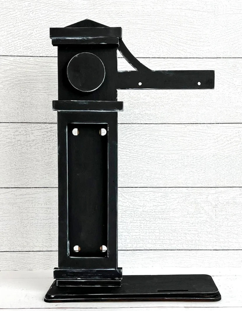Interchangeable Wood Arm Stand for Seasonal Countertop Displays, Blank Craft Base for Painted Inserts