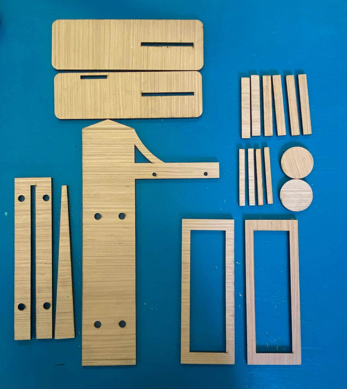 Interchangeable Wood Arm Stand for Seasonal Countertop Displays, Blank Craft Base for Painted Inserts