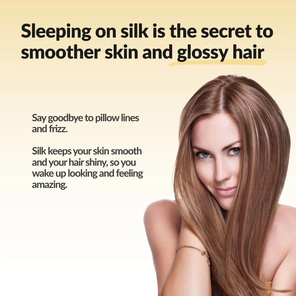 Ivory Silk Pillowcase in 22 Momme Mulberry Silk