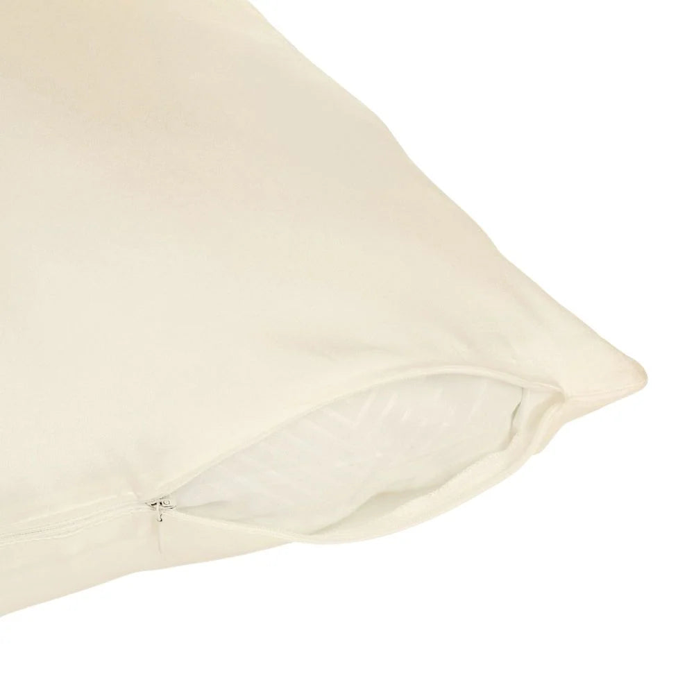 Ivory Silk Pillowcase in 22 Momme Mulberry Silk