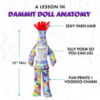 Jackson Pollock-Inspired Stress Relief Doll with Colorful Paint-Splatter Design for Creative Desks and Gifts