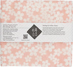 Japanese Fine Mesh Kitchen Cloth in Pink Cherry Blossoms for Everyday Dish and Table Wiping