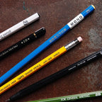 Japanese Pencil Collection Set with Seven Writing Pencils, Including Two Mechanical Pencils in Varied Lead Grades