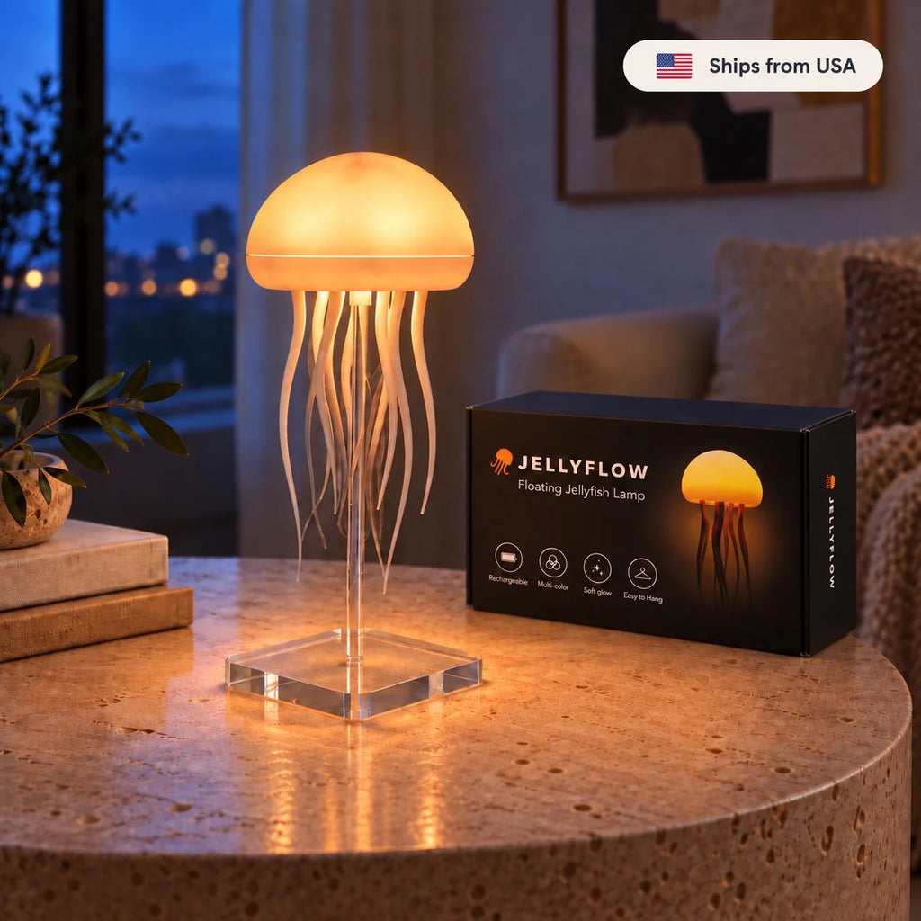 Jellyfish Table Lamp with Gently Flowing Legs That Create a Dancing Effect and a Chill Room Atmosphere — Standard