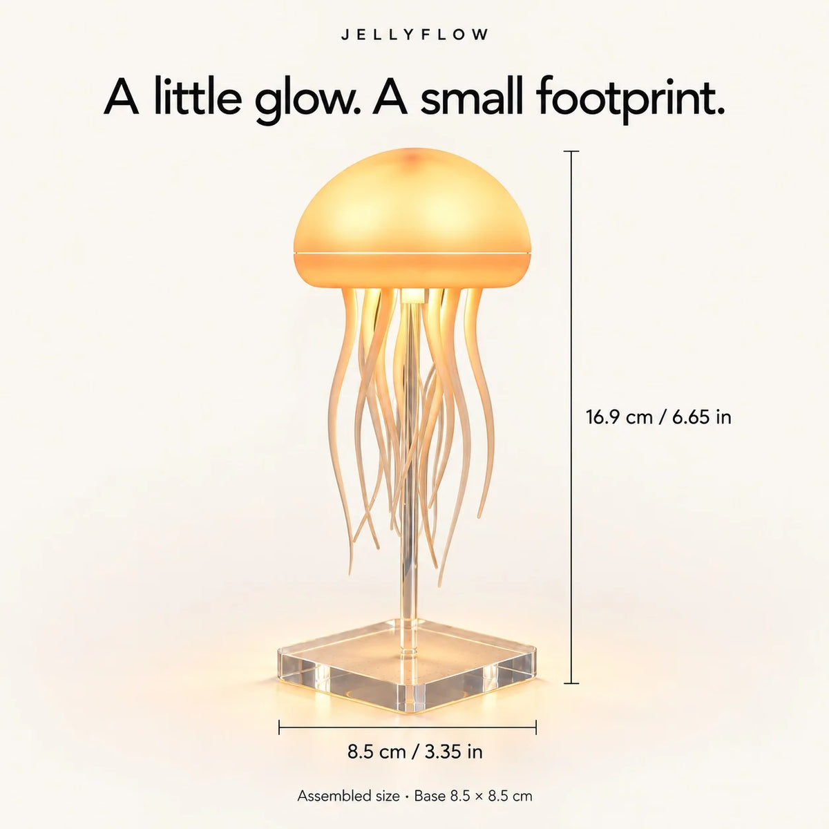 Jellyfish Table Lamp with Gently Flowing Legs That Create a Dancing Effect and a Chill Room Atmosphere