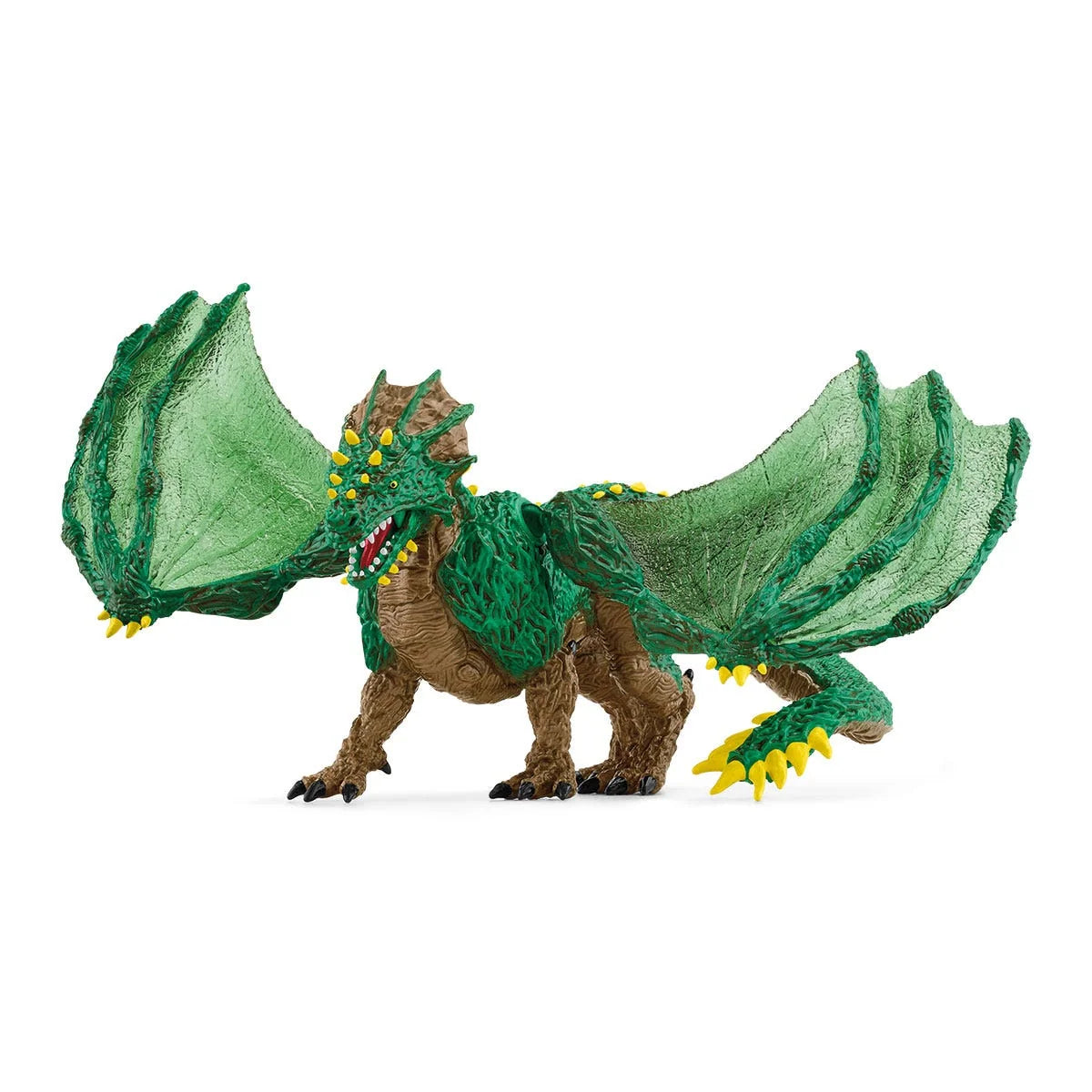 Jungle Dragon Figurine with Huge Wings and a Spiked Tail for Imaginary Jungle World Adventures