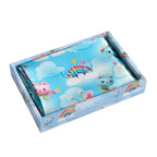 Junior Standard Silk Pillowcase with Kitty Fairy and Rainbow Sky Design for Comfortable Children's Bedtime
