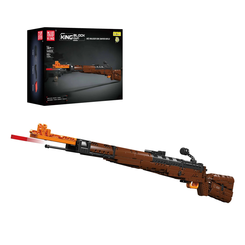 Kar98k Building Toy Model Set with 1,025 Pieces, Manual Loading Design, Sling and Two Magazines