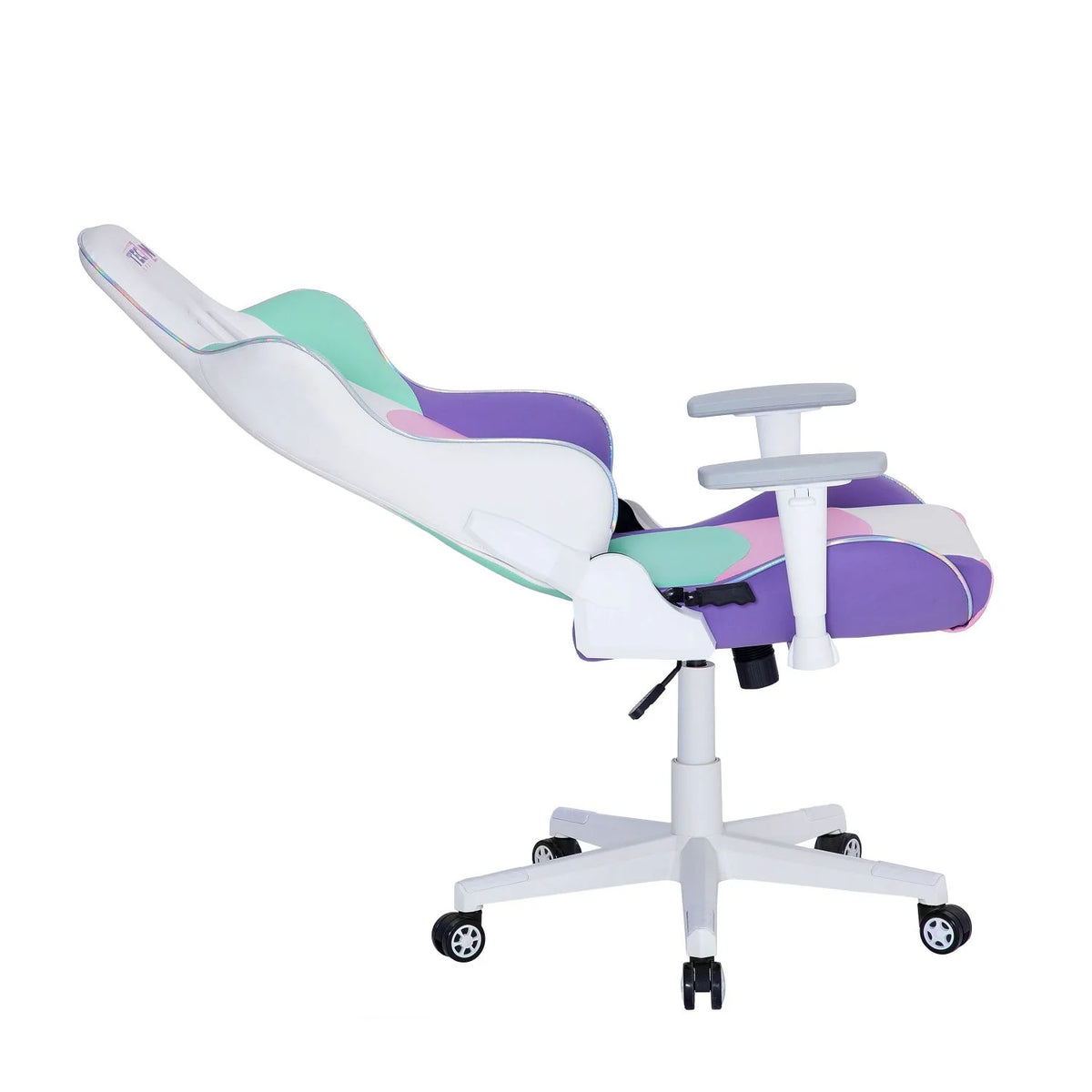 Kawaii Gaming Chair in Pastel Iridescent Tones