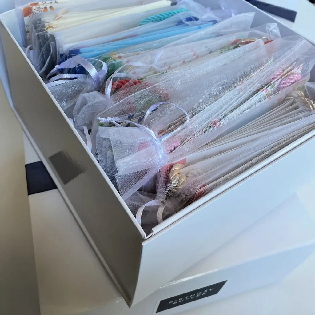 Keepsake Banner Storage Box with Magnetic Closure and a High Gloss Finish for Keeping Banners Together